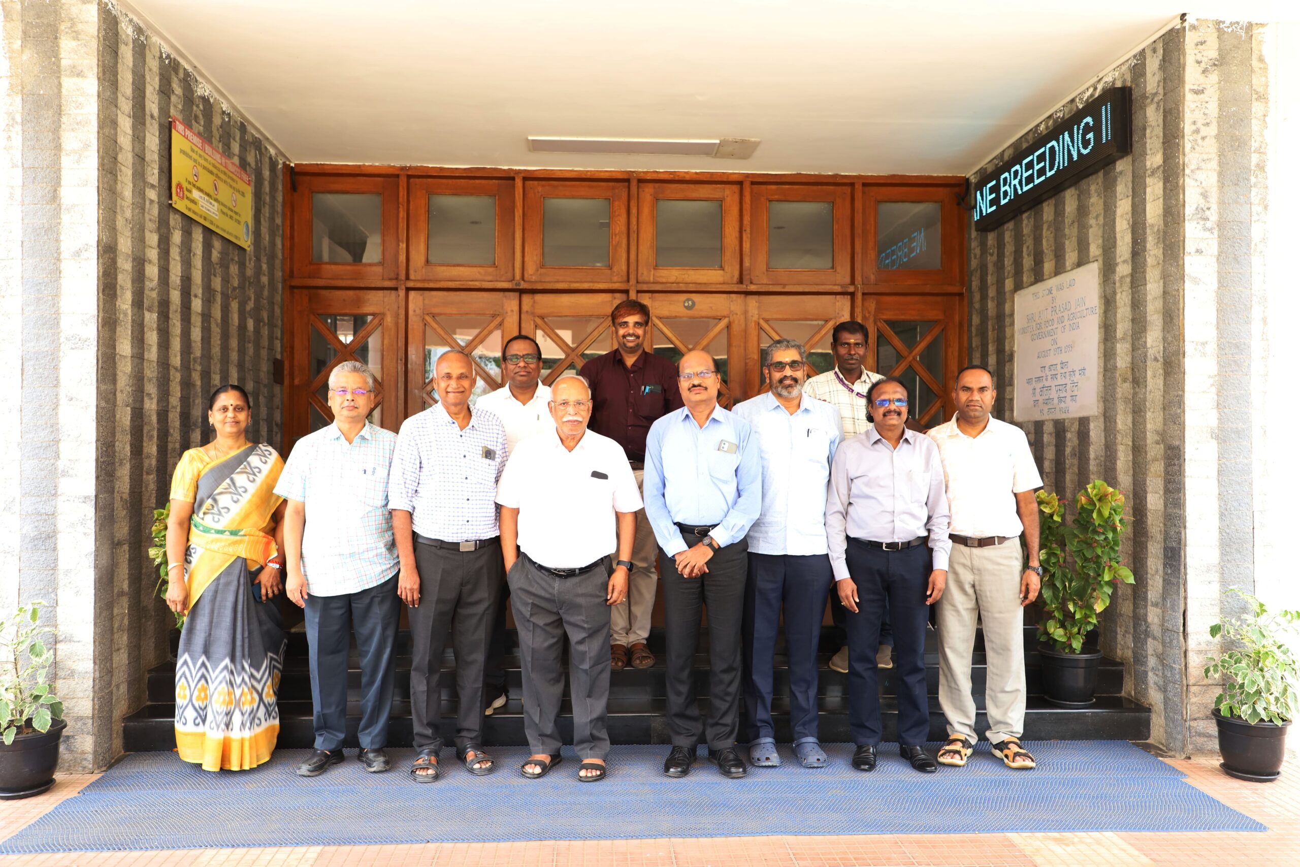 Distinguished Dr M. Ramasami, Chairman Rasi Seeds (P) Limited visited ICAR-SBI on 23-07-2025 and had an interaction with Director and novel cry toxin Inventors’ team